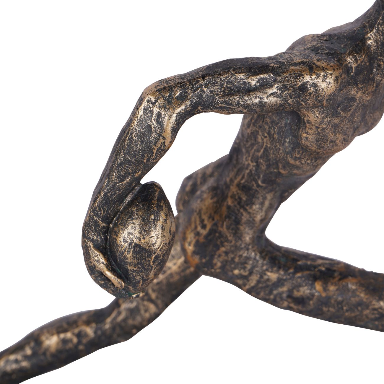 Antique Bronze Rugby Player Sculpture